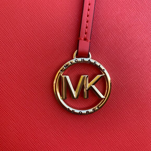 EUC Michael Kors Marilyn Medium Spiced Coral Saffiano Leather Tote Bag - Picture 4 of 14